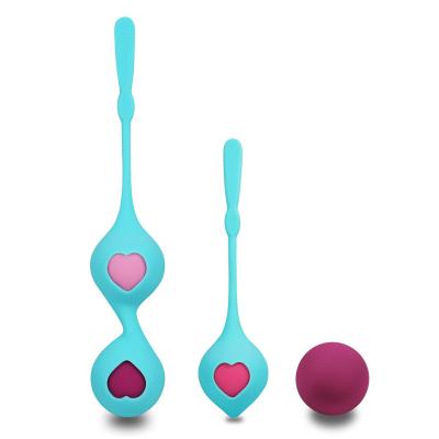 China Silicone + ABS Silicone Vaginal Tightening Pelvic Floor Repair Ben Wa Ball Sets For Mother Woman for sale