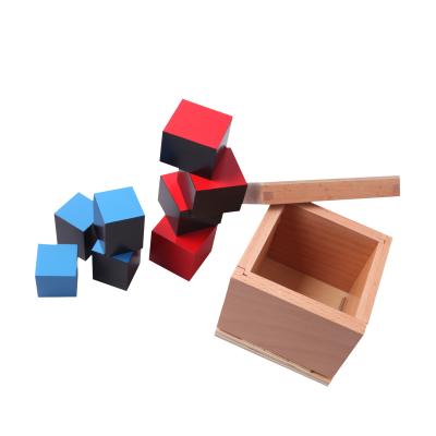 China Please contact to Mrs. Lucy Montessori Montessori Educational Toys Materials Set Binomial Cube for sale