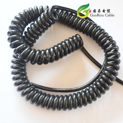 China High Quality Machinery Equipment New Arrival Spiral Coiled Flexible Retractable Wire Cable for sale