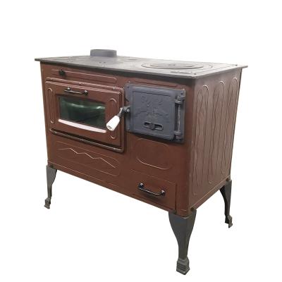 China Modern Cast Iron Wood Burning Stove With Oven For Hot Outdoor / Indoor Stove For Sale for sale