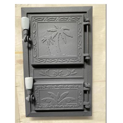 China Cast Iron Wood Stove Traditional Wood Door Stove Without Glass Door Cast Iron Stove for sale