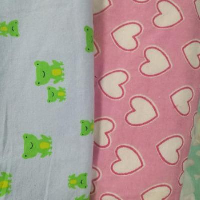 China Blackout 100%cotton 20*10 150gsm 110cm printed flannel fabric for baby for sale