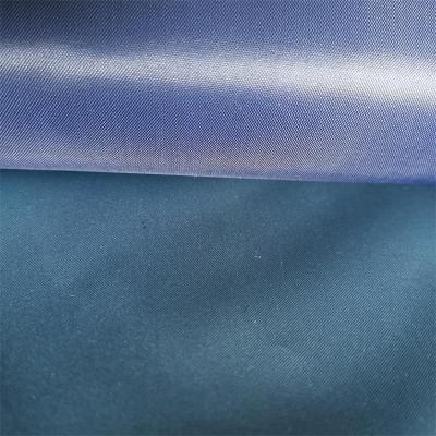 China Waterproof anti pill polyester raincoat fabric/190T 0.18mm PVC coated taffeta fabric for sale