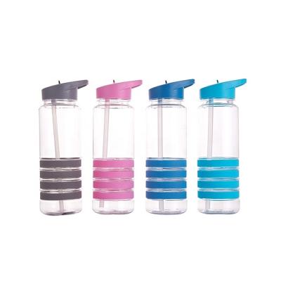 China 750ml/25oz plastic tritan water bottles stored with silicone lid straw for sale