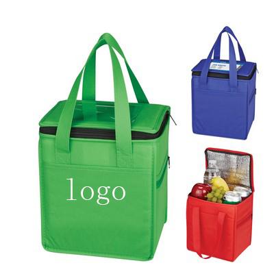 China Promotion Cheap Insulated Customize Logo Printing Aluminum Insulated Lunch Ice Cooler Bags With Compartment for sale