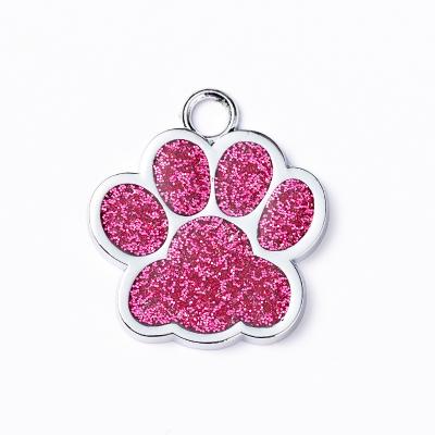 China Custom Zinc Alloy Dog Tag Glitter Pin Metal Dog Brand Wholesale From USA China Factory Lettering DIY Dog Tag for sale