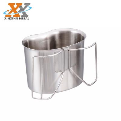 China Outdoor Camping Hiking Stainless Steel 0.7L Military Camper Canteen Outdoor Sports Traveling Cup for sale