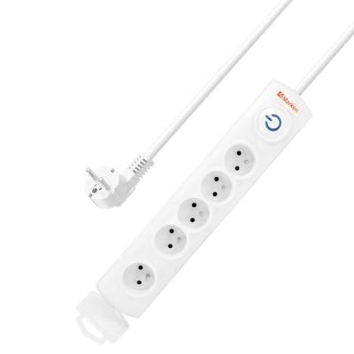 China French Power 5 Outlet Electrical Outlet Connection Electrical Outlet Surge Protector Power Strip for sale