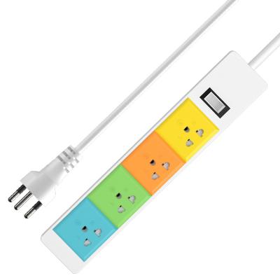 China Electrical Home Applicance Gelistar 10A 250V Thailand Power Strip Standard Sockets Electrical Safety Overload Protection for sale