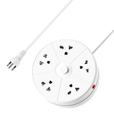 China Home Applicance Thailand 5 Way Power Strip Design 5 Standard Round Retractable Outlets With Switch Cable Reel Power Strip for sale