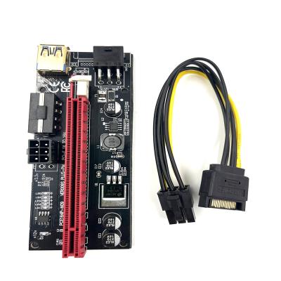 China With SATA power cable pcie VER009S PCI-E 1X to 16X 009 card add-on adapter USB 3.0 cable power gpu PCI riser 009s express for sale