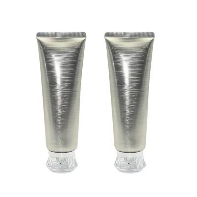 China Smudge Lotion Cosmetic Hose, Facial Cleanser and Conditioner Hose 100g Platinum Sheer Cover Cosmetic Packaging Hose for sale