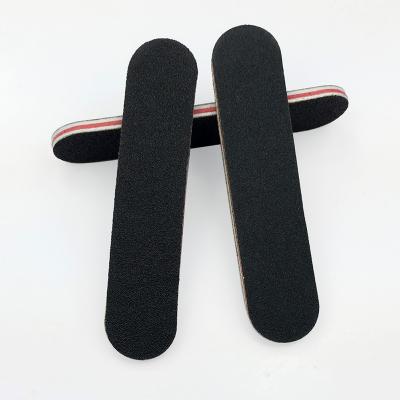 China Nail Care Wholesale Customized Double Side Black Nail File Mini Manicure Buffing Files for sale