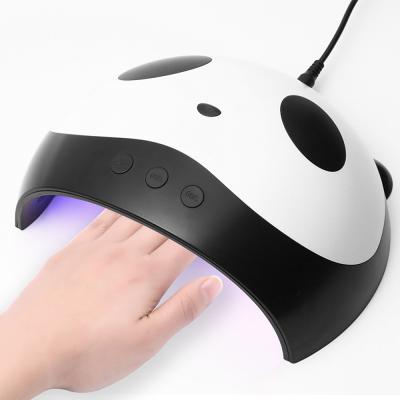 China Professional LED Gel Cartoon Panda 36W Fast Curing Nail Polish Dryer Led Nail UV Lamp USB Interface Portable Gel Nail Dryer for sale