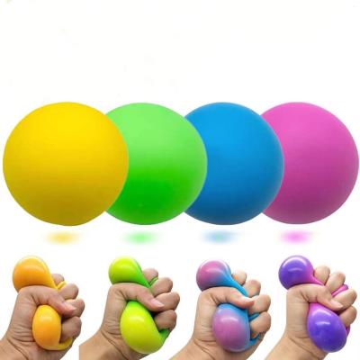 China 2021 Squeeze Ball Relax Ball Color Changing Squeeze Sensory Toys Squishy Balls for Kids and Adults for sale