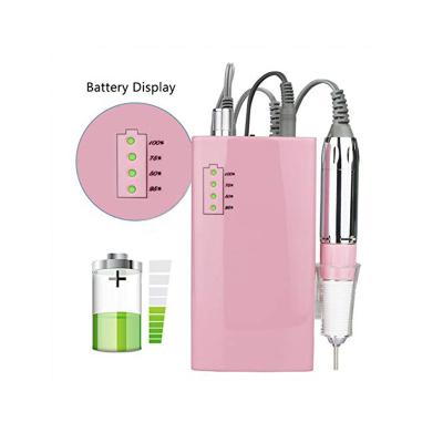 China wireless & 12pcs Cordless Professional Hot Selling Rechargeable Electric Nail Drill Machine for sale