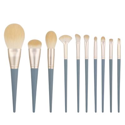 China 2021 Face Makeup Cheap High Quality 10 Pcs Ultra-soft Bionic Hair Makeup Brush for sale