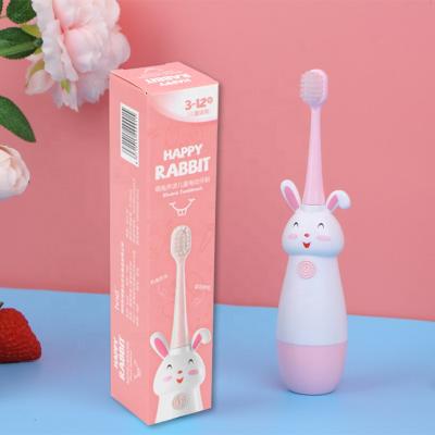 China Rabbit Battery Operated Cute Ultrasonic Automatic Baby Children Oral Cleaning Electric Toothbrush for sale