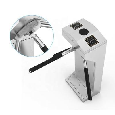 China security access control management scenic spot barrier gate access control qr scanner bracket tripod turnstile gate for sale