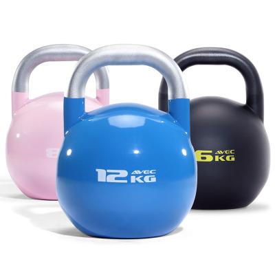 China Durable Hot Sale Amazon Standard Fitness Equipment Kettlebell Black Painted Kettlebell for sale