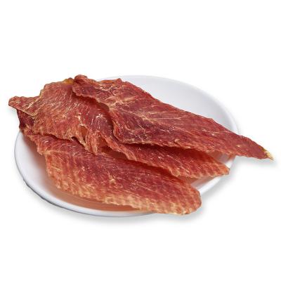 China Supplier Viable OEM Chicken Breast Treats Jerky Meat Slice Dog Snacks For Dogs for sale