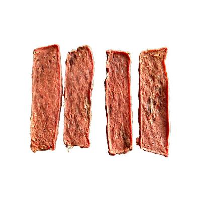 China Sustainable Beef Tenderloin Dog Snacks Beef Jerky For Dog Pet Treats Beef OEM Supplier for sale