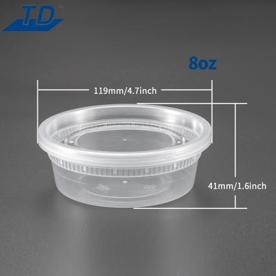 China Manufacturers food packaging plastic container pp single wall container in soup cup for sale