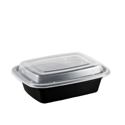 China F-6412 Food Fast Food Container Restaurant Eco Friendly Transparent Clear Fashionable Food Packaging New Rectangular Boxes for sale