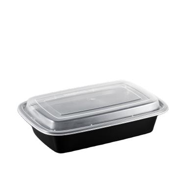 China Household Products F-9638 Disposable Eco-friendly Excellent Quality Plastic Lunch Box With Disposable Food Container With Lid for sale