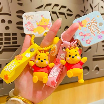 China Popular Key Chain Pendant Keychains Anime Dickmon Bag Anime Bear Doll Keychains Genuine Creative Cartoon Figure Keychain PVC Animal Cartoon Pendant for sale