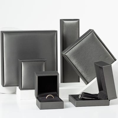 China 2020 Wholesale Eco-Friendly Luxury Men Woman Gift Gray Ring Earring Jewelry Packaging Box Custom Jewelry Packaging Boxes For Jewelry Packaging for sale