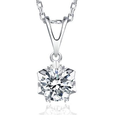 China Custom 925 Sterling Silver moissanite diamond polish pendant jewelry vvs moissanite pendant for sale for sale