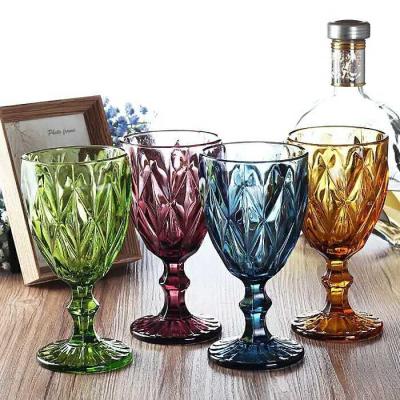 China Wine Cup Dinner Sets Solid Glass Products Drinking For Juice Amber Purple for sale