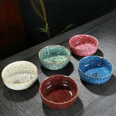 China Color Intrigue Kitchen Ceramic Bowls Coloful Plate Tea Set Persimmon Shape for sale