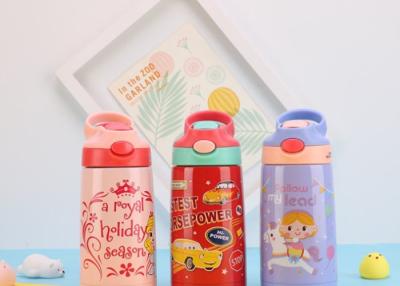 China Drinking Fashionable Childrens Water Bottle Vacuum Flask With Straw For Kids for sale