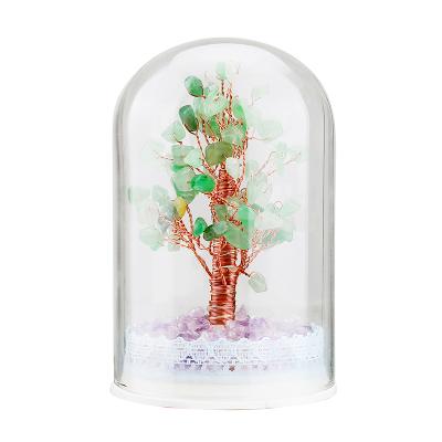 China Hot Selling China Amazon Jade Gemstone Crystal Energy Tree Transport Healthy LED Christmas Tree Ornaments for sale