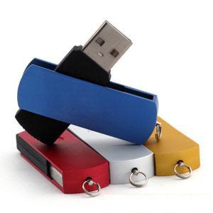 China Metal  and Plastic Custom  2gb Swivel Flash Drive    32gb 128gb   Colorful Printing for sale