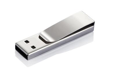 China Portable Metal  Mini USB Flash Drive 128gb 32gb White / Black Color 55*13*6mm for sale