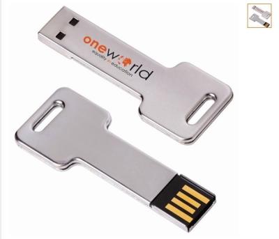 Cina Chiavetta USB chiave personale Keychain, azionamento istantaneo di forma del Usb 2,0 chiave del metallo in vendita