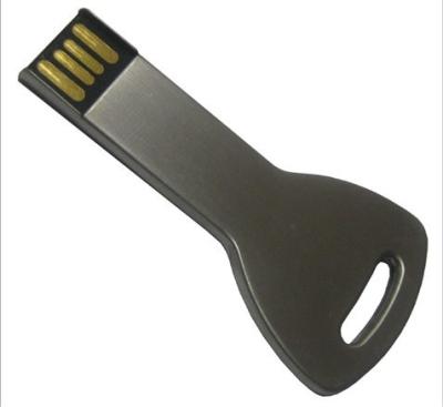 China Silver Or Black Key Shape USB Flash Drive 16G 32G  64G Logo Can Be Printed On The Item for sale