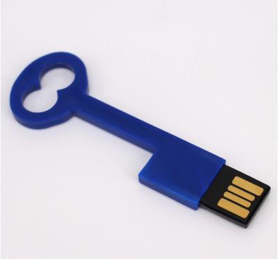 China Blue  Black Flash Drive Shaped Like A Key  4G 8G 16G 60*15*10mm 20 MB/S - 28 MB/S for sale