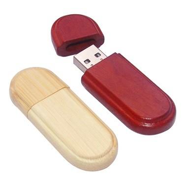 China Personalized High Capacity Engraved Wooden Usb Flash Drive White Red Color for sale