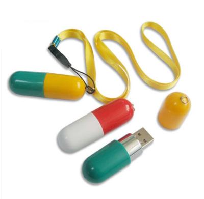 China Custom Logo Rohs Compliant Pill Capsule Usb Flash Drive  Pen Drive Creative Colorful for sale