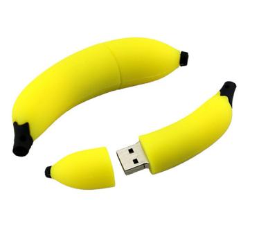 China Advertising Fruit  Banana  USB Flash Drive With Key Chain   Promotional Gift Supply for sale