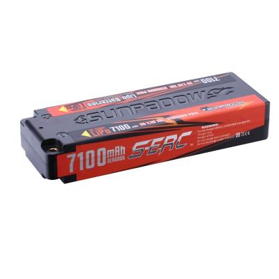 China Hard Toys 2S Lipo Battery 7.4V 7100mAh 70C Case with Deans T Plug for RC Truck Hobby for sale