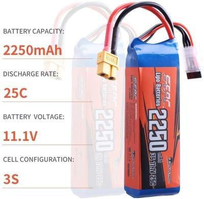 China Toys 3S 11.1V Lipo 25C 2250mAh Battery with XT60 Plug for RC Quadcopter Hobby for sale