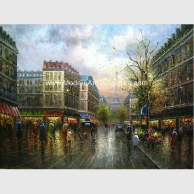 Cina Pittura variopinta di Parigi dell'olio spesso, parete Art Paris Street Living Room Deco di impressionismo in vendita