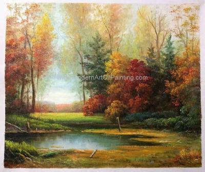 China 50 X 60 Cm Landscape Oil Painting On Canvas Wall Art Decoration for sale