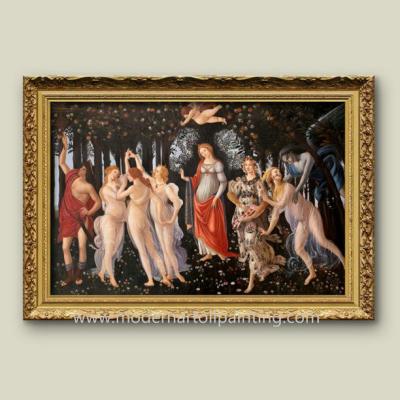 China Alegoria da pintura da qualidade do museu da mola, artista italiano Sandro Botticelli Oil Reproduction pintado à mão na lona à venda