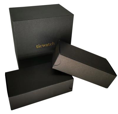 China Custom Logo Black Cardboard Paper Gift High Quality Luxury Recyclable Packaging Plain Watch Box for sale